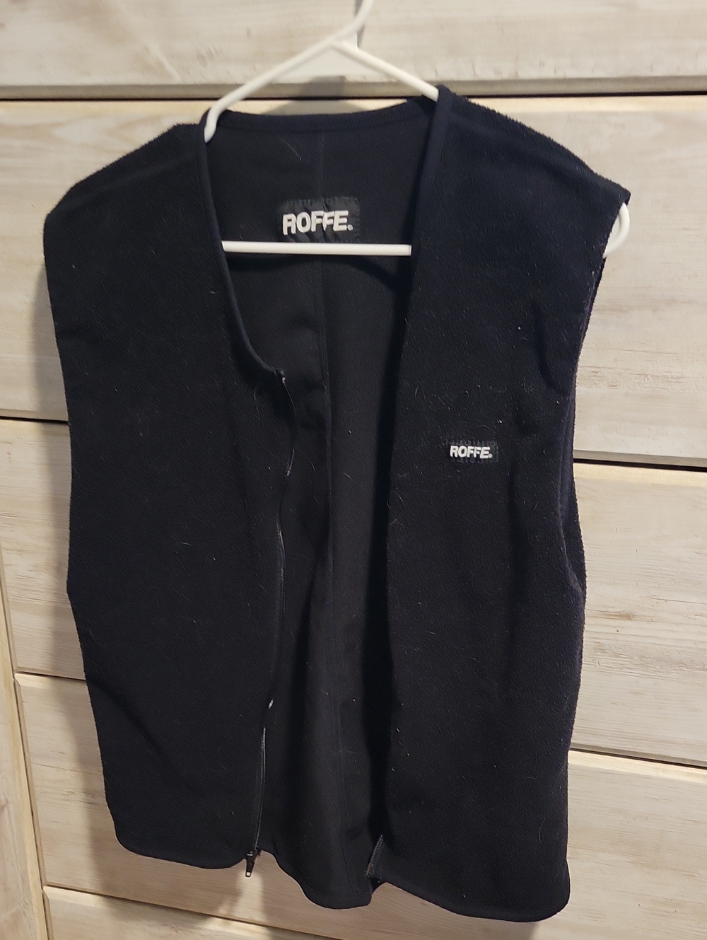 women's Black Fleece Vest - Lightweight Layering